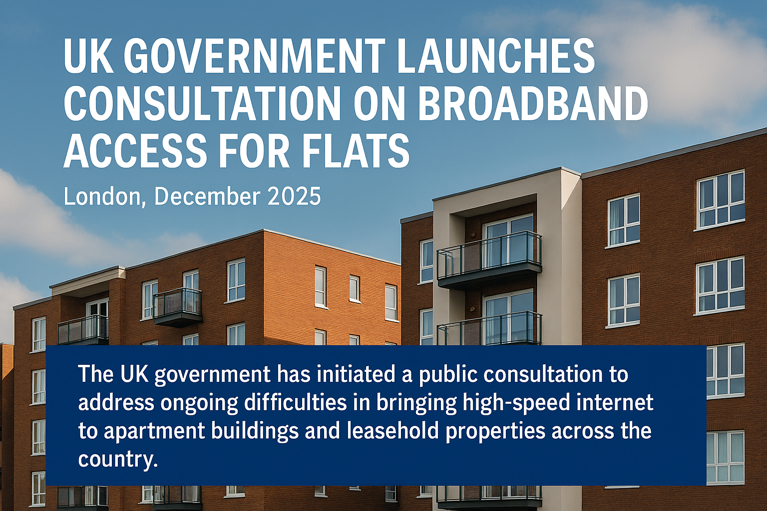 UK Government Launches Consultation on Broadband Access for Flats